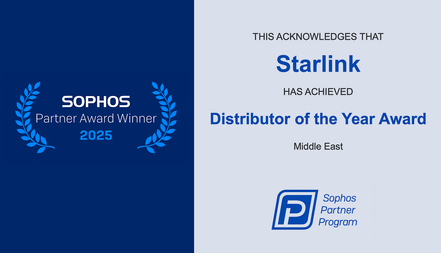 Sophos - Distributor of the Year Award, Middle East